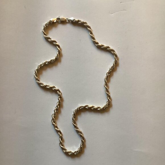 20" AGI Yellow Gold Vermeil Rope Chain (5.6mm) - Picture 1 of 3